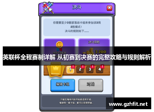 英联杯全程赛制详解 从初赛到决赛的完整攻略与规则解析